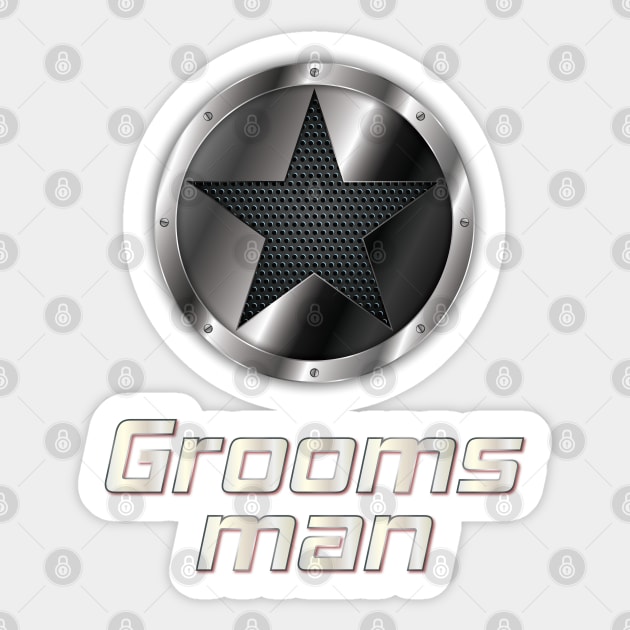 Groomsman Sticker by Persius Vagg